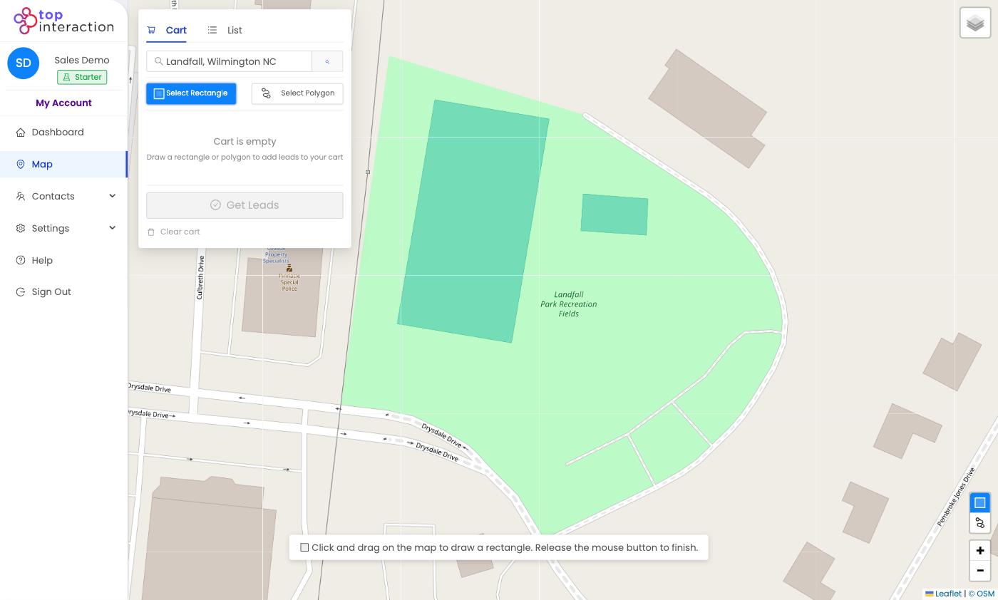 Even a quick rectangle is more targeted than a whole ZIP code.