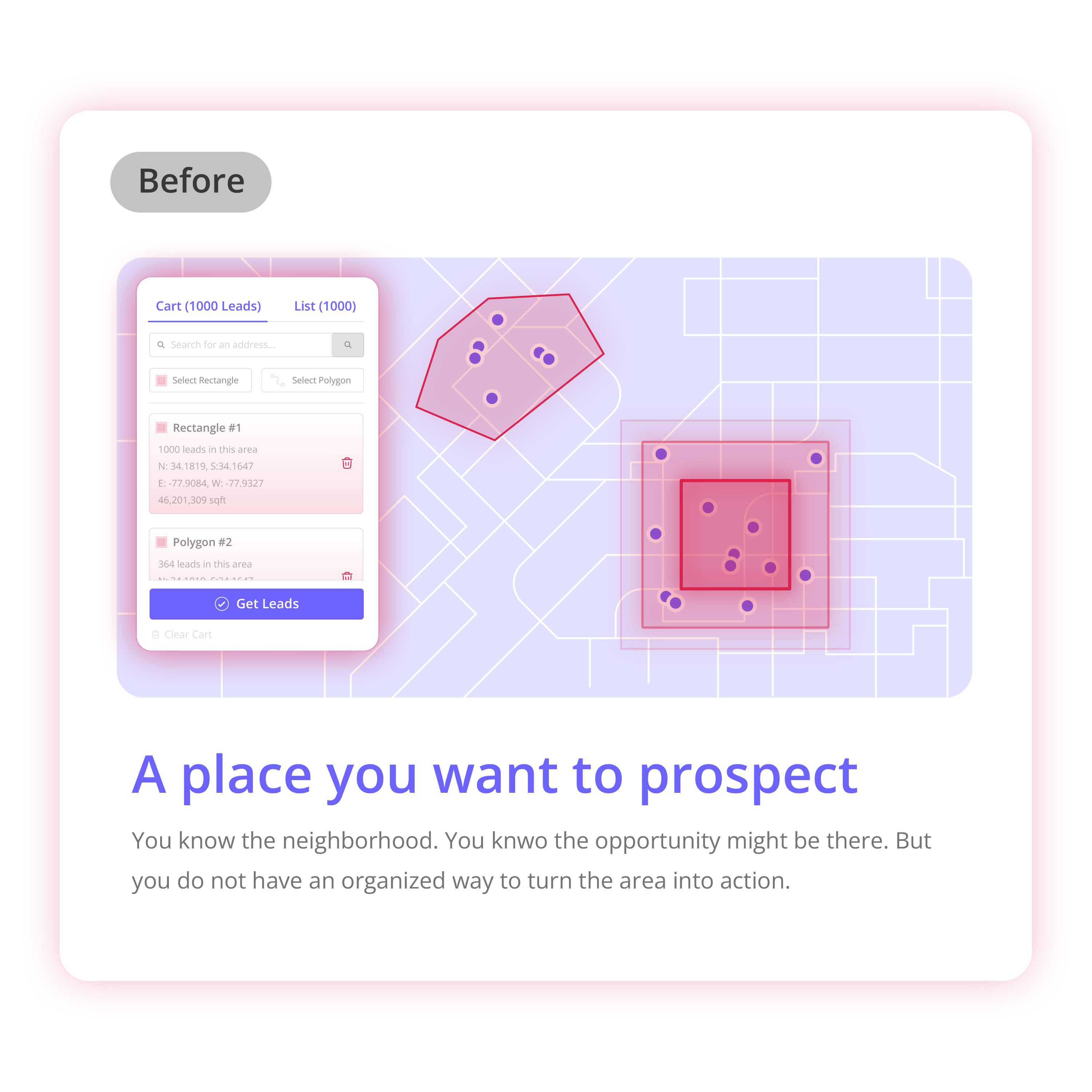 Build a contact list from the selected territory
